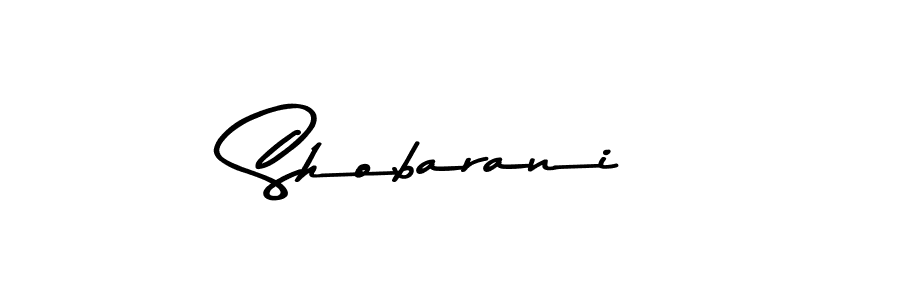How to make Shobarani name signature. Use Asem Kandis PERSONAL USE style for creating short signs online. This is the latest handwritten sign. Shobarani signature style 9 images and pictures png