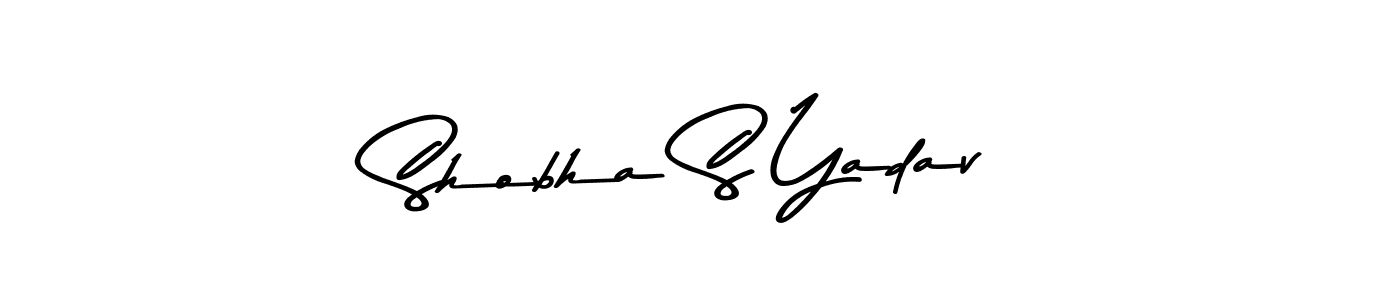 if you are searching for the best signature style for your name Shobha S Yadav. so please give up your signature search. here we have designed multiple signature styles  using Asem Kandis PERSONAL USE. Shobha S Yadav signature style 9 images and pictures png