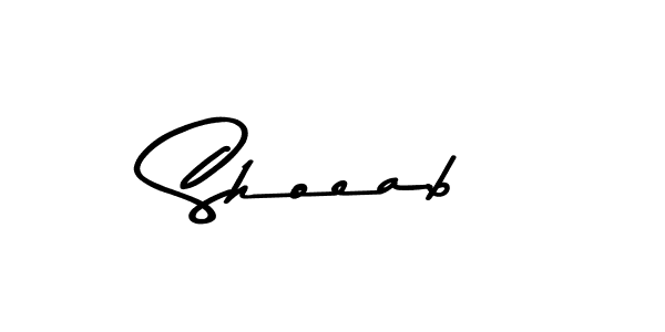 Use a signature maker to create a handwritten signature online. With this signature software, you can design (Asem Kandis PERSONAL USE) your own signature for name Shoeab. Shoeab signature style 9 images and pictures png