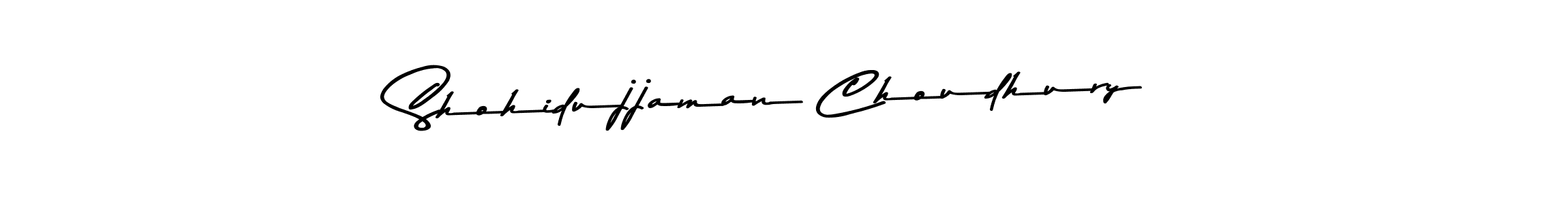 How to make Shohidujjaman Choudhury name signature. Use Asem Kandis PERSONAL USE style for creating short signs online. This is the latest handwritten sign. Shohidujjaman Choudhury signature style 9 images and pictures png