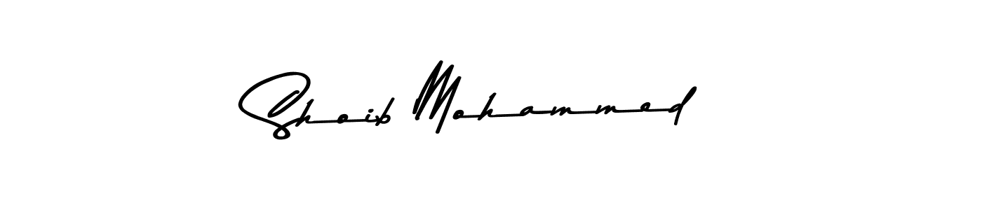 Design your own signature with our free online signature maker. With this signature software, you can create a handwritten (Asem Kandis PERSONAL USE) signature for name Shoib Mohammed. Shoib Mohammed signature style 9 images and pictures png