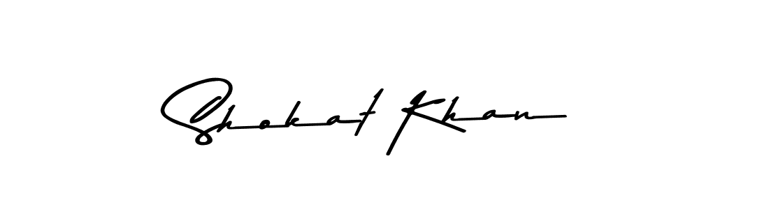 Shokat Khan stylish signature style. Best Handwritten Sign (Asem Kandis PERSONAL USE) for my name. Handwritten Signature Collection Ideas for my name Shokat Khan. Shokat Khan signature style 9 images and pictures png