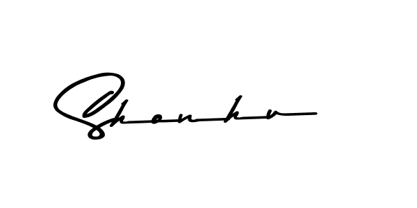 How to make Shonhu signature? Asem Kandis PERSONAL USE is a professional autograph style. Create handwritten signature for Shonhu name. Shonhu signature style 9 images and pictures png