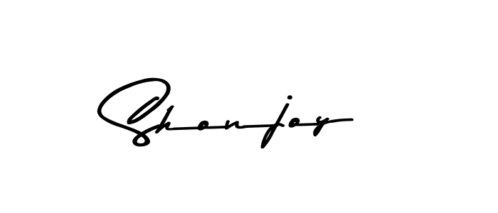 How to make Shonjoy signature? Asem Kandis PERSONAL USE is a professional autograph style. Create handwritten signature for Shonjoy name. Shonjoy signature style 9 images and pictures png