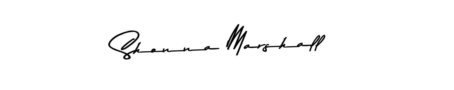 Create a beautiful signature design for name Shonna Marshall. With this signature (Asem Kandis PERSONAL USE) fonts, you can make a handwritten signature for free. Shonna Marshall signature style 9 images and pictures png