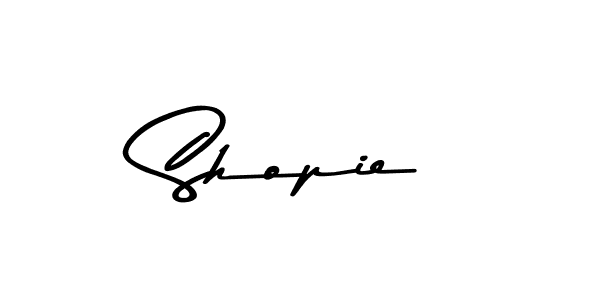 How to make Shopie name signature. Use Asem Kandis PERSONAL USE style for creating short signs online. This is the latest handwritten sign. Shopie signature style 9 images and pictures png