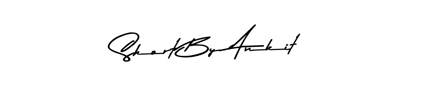 How to make Short By Ankit name signature. Use Asem Kandis PERSONAL USE style for creating short signs online. This is the latest handwritten sign. Short By Ankit signature style 9 images and pictures png