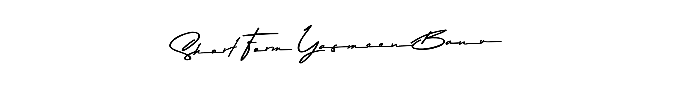 Use a signature maker to create a handwritten signature online. With this signature software, you can design (Asem Kandis PERSONAL USE) your own signature for name Short Form Yasmeen Banu. Short Form Yasmeen Banu signature style 9 images and pictures png