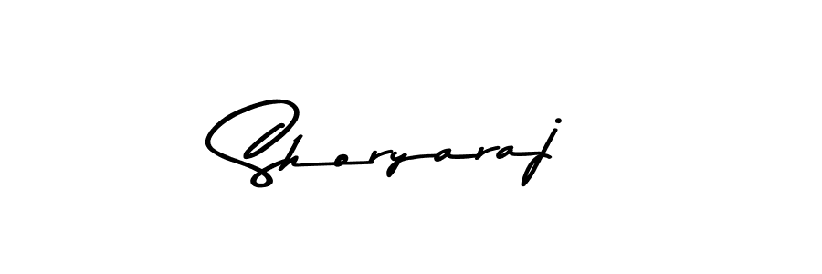 How to make Shoryaraj name signature. Use Asem Kandis PERSONAL USE style for creating short signs online. This is the latest handwritten sign. Shoryaraj signature style 9 images and pictures png