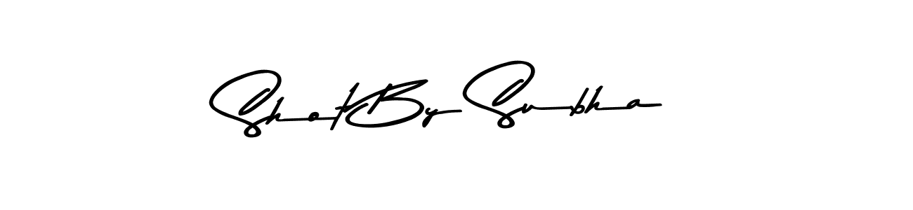 Shot By Subha stylish signature style. Best Handwritten Sign (Asem Kandis PERSONAL USE) for my name. Handwritten Signature Collection Ideas for my name Shot By Subha. Shot By Subha signature style 9 images and pictures png