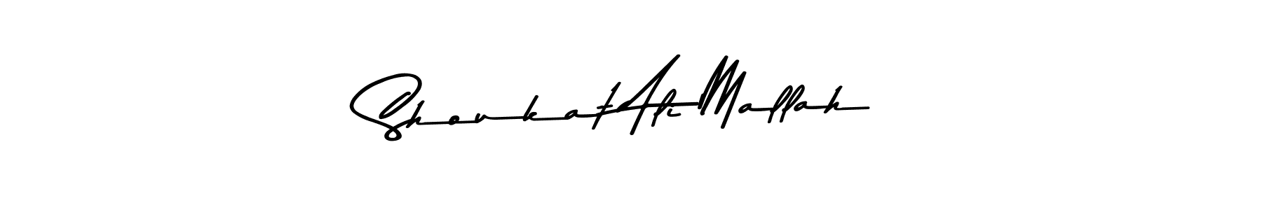 Make a beautiful signature design for name Shoukat Ali Mallah. Use this online signature maker to create a handwritten signature for free. Shoukat Ali Mallah signature style 9 images and pictures png
