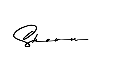 Design your own signature with our free online signature maker. With this signature software, you can create a handwritten (Asem Kandis PERSONAL USE) signature for name Shoun. Shoun signature style 9 images and pictures png