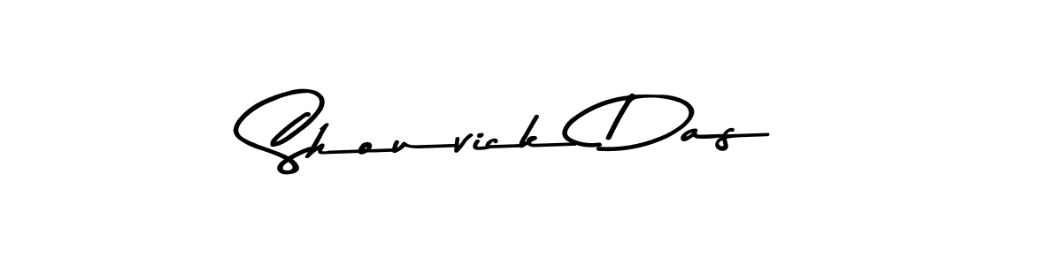 Create a beautiful signature design for name Shouvick Das. With this signature (Asem Kandis PERSONAL USE) fonts, you can make a handwritten signature for free. Shouvick Das signature style 9 images and pictures png