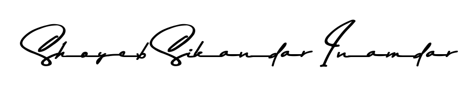 Achieve flawless digital penmanship with Shoyeb Sikandar Inamdar name in Asem Kandis PERSONAL USE font. The perfect tool for creating online signatures. Shoyeb Sikandar Inamdar signature style 9 images and pictures png