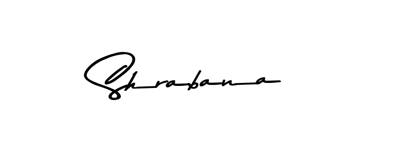 How to make Shrabana name signature. Use Asem Kandis PERSONAL USE style for creating short signs online. This is the latest handwritten sign. Shrabana signature style 9 images and pictures png