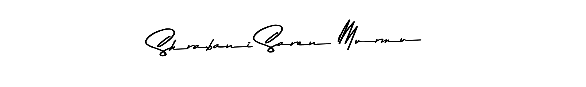 Create a beautiful signature design for name Shrabani Saren Murmu. With this signature (Asem Kandis PERSONAL USE) fonts, you can make a handwritten signature for free. Shrabani Saren Murmu signature style 9 images and pictures png