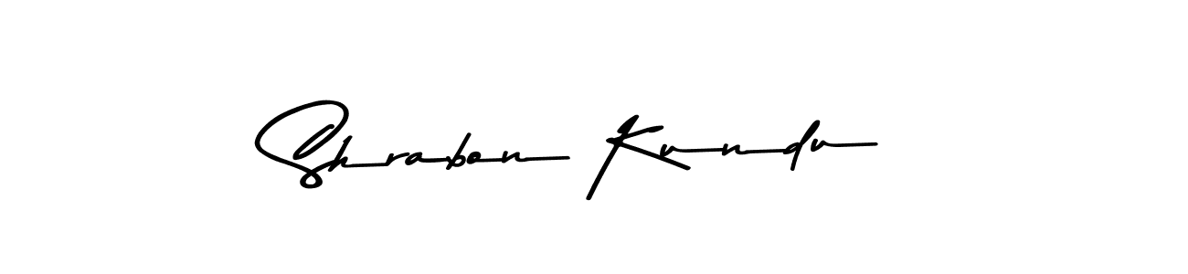Make a beautiful signature design for name Shrabon Kundu. With this signature (Asem Kandis PERSONAL USE) style, you can create a handwritten signature for free. Shrabon Kundu signature style 9 images and pictures png