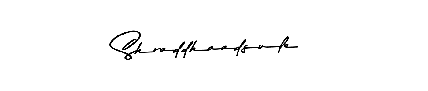 Design your own signature with our free online signature maker. With this signature software, you can create a handwritten (Asem Kandis PERSONAL USE) signature for name Shraddhaadsule. Shraddhaadsule signature style 9 images and pictures png