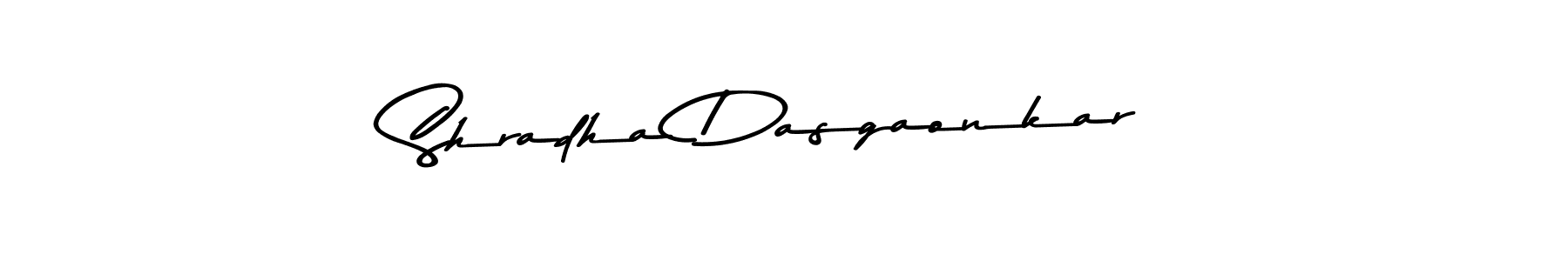 Make a beautiful signature design for name Shradha Dasgaonkar. With this signature (Asem Kandis PERSONAL USE) style, you can create a handwritten signature for free. Shradha Dasgaonkar signature style 9 images and pictures png