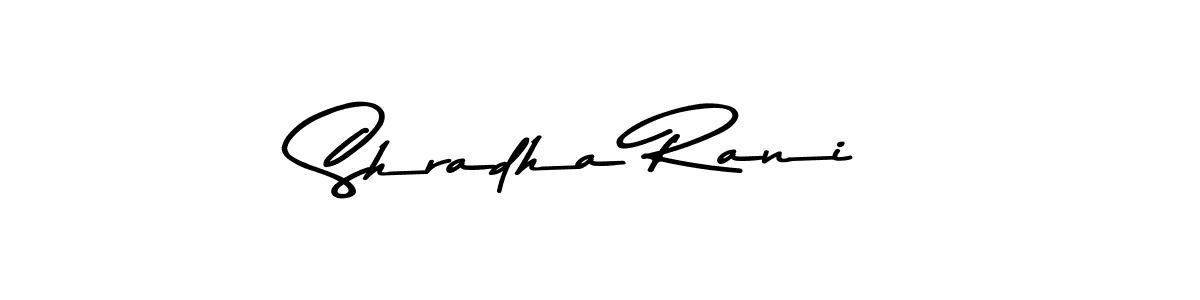 Create a beautiful signature design for name Shradha Rani. With this signature (Asem Kandis PERSONAL USE) fonts, you can make a handwritten signature for free. Shradha Rani signature style 9 images and pictures png