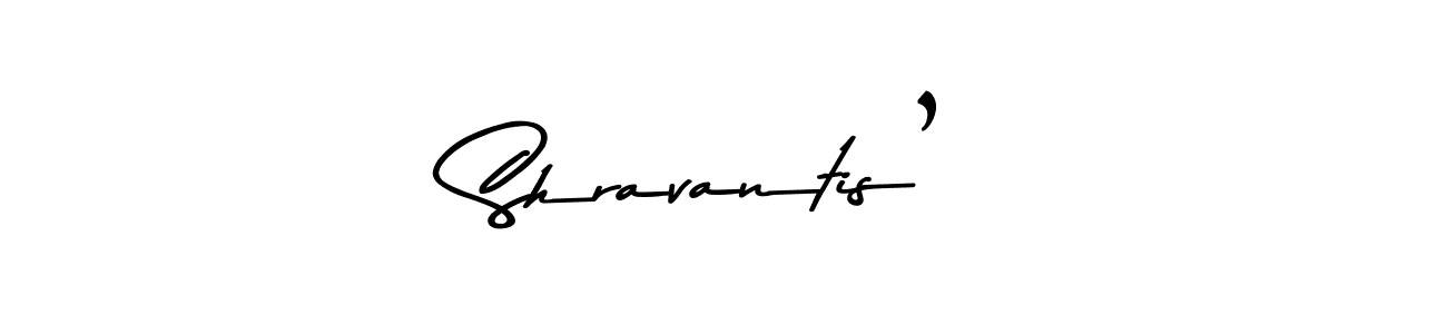 Make a beautiful signature design for name Shravantis’. With this signature (Asem Kandis PERSONAL USE) style, you can create a handwritten signature for free. Shravantis’ signature style 9 images and pictures png