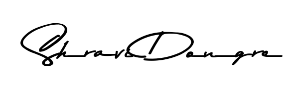 Discover how Shravi Dongre looks in an executive cursive font (Asem Kandis PERSONAL USE). Perfect for legal documents, invoices, and certificates. Shravi Dongre signature style 9 images and pictures png