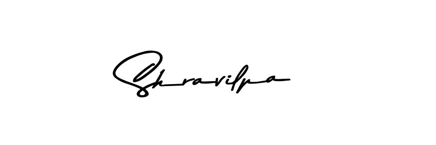 Create a beautiful signature design for name Shravilpa. With this signature (Asem Kandis PERSONAL USE) fonts, you can make a handwritten signature for free. Shravilpa signature style 9 images and pictures png