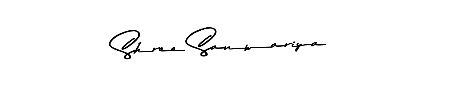 How to make Shree Sanwariya signature? Asem Kandis PERSONAL USE is a professional autograph style. Create handwritten signature for Shree Sanwariya name. Shree Sanwariya signature style 9 images and pictures png