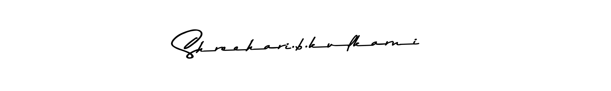 How to make Shreehari.b.kulkarni signature? Asem Kandis PERSONAL USE is a professional autograph style. Create handwritten signature for Shreehari.b.kulkarni name. Shreehari.b.kulkarni signature style 9 images and pictures png
