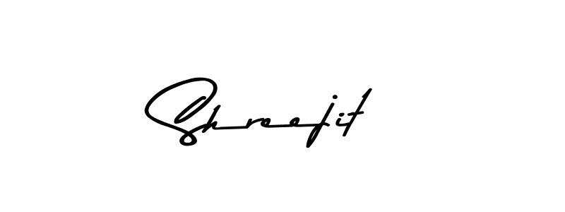 Create a beautiful signature design for name Shreejit. With this signature (Asem Kandis PERSONAL USE) fonts, you can make a handwritten signature for free. Shreejit signature style 9 images and pictures png