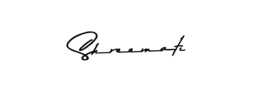 Also You can easily find your signature by using the search form. We will create Shreemati name handwritten signature images for you free of cost using Asem Kandis PERSONAL USE sign style. Shreemati signature style 9 images and pictures png