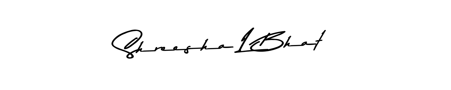 How to make Shreesha L Bhat signature? Asem Kandis PERSONAL USE is a professional autograph style. Create handwritten signature for Shreesha L Bhat name. Shreesha L Bhat signature style 9 images and pictures png