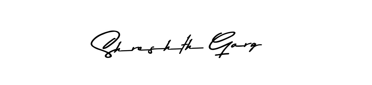 Similarly Asem Kandis PERSONAL USE is the best handwritten signature design. Signature creator online .You can use it as an online autograph creator for name Shreshth Garg. Shreshth Garg signature style 9 images and pictures png
