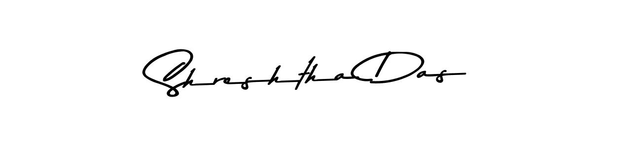 Create a beautiful signature design for name Shreshtha Das. With this signature (Asem Kandis PERSONAL USE) fonts, you can make a handwritten signature for free. Shreshtha Das signature style 9 images and pictures png