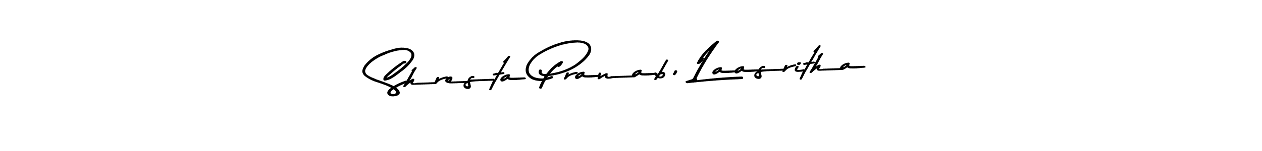 This is the best signature style for the Shresta Pranab, Laasritha name. Also you like these signature font (Asem Kandis PERSONAL USE). Mix name signature. Shresta Pranab, Laasritha signature style 9 images and pictures png