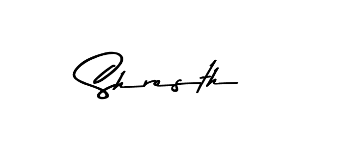 Similarly Asem Kandis PERSONAL USE is the best handwritten signature design. Signature creator online .You can use it as an online autograph creator for name Shresth. Shresth signature style 9 images and pictures png