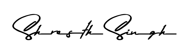 Explore multiple handwriting variations for Shresth Singh including this stunning Asem Kandis PERSONAL USE design. Free to use across all platforms. Shresth Singh signature style 9 images and pictures png