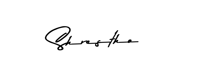 Create a beautiful signature design for name Shrestho. With this signature (Asem Kandis PERSONAL USE) fonts, you can make a handwritten signature for free. Shrestho signature style 9 images and pictures png
