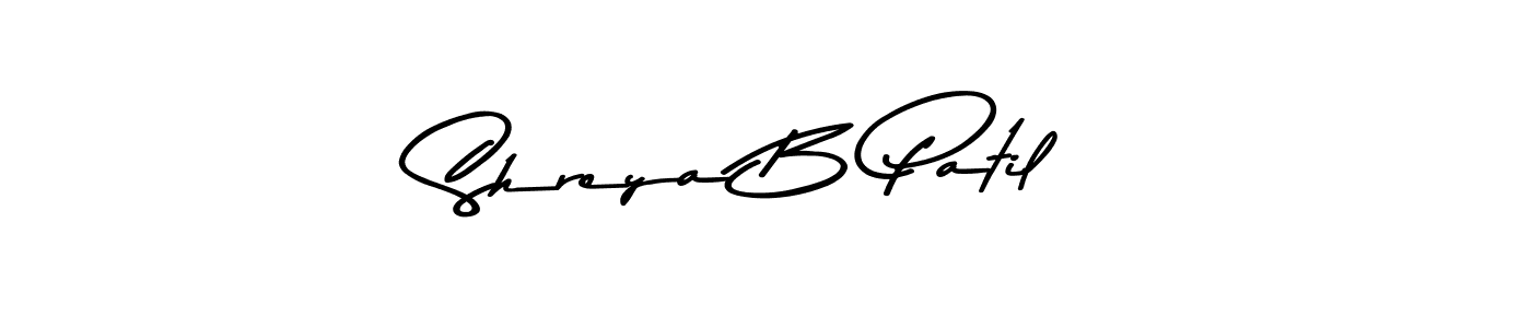 Create a beautiful signature design for name Shreya B Patil. With this signature (Asem Kandis PERSONAL USE) fonts, you can make a handwritten signature for free. Shreya B Patil signature style 9 images and pictures png
