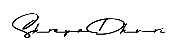 The Asem Kandis PERSONAL USE handwriting style adds charm and authenticity to name Shreya Dhuri. A wonderful choice for personal thank-you notes. Shreya Dhuri signature style 9 images and pictures png