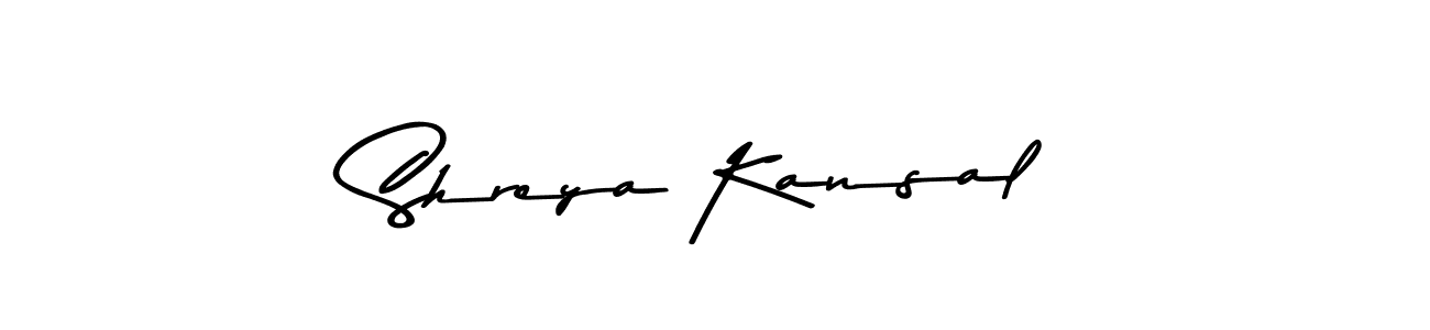 This is the best signature style for the Shreya Kansal name. Also you like these signature font (Asem Kandis PERSONAL USE). Mix name signature. Shreya Kansal signature style 9 images and pictures png