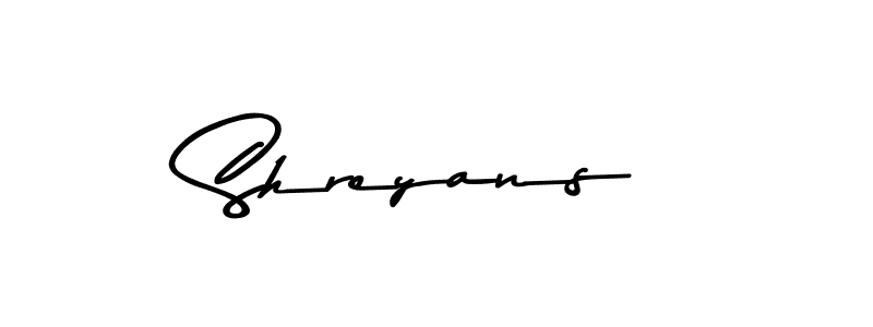 Also we have Shreyans name is the best signature style. Create professional handwritten signature collection using Asem Kandis PERSONAL USE autograph style. Shreyans signature style 9 images and pictures png