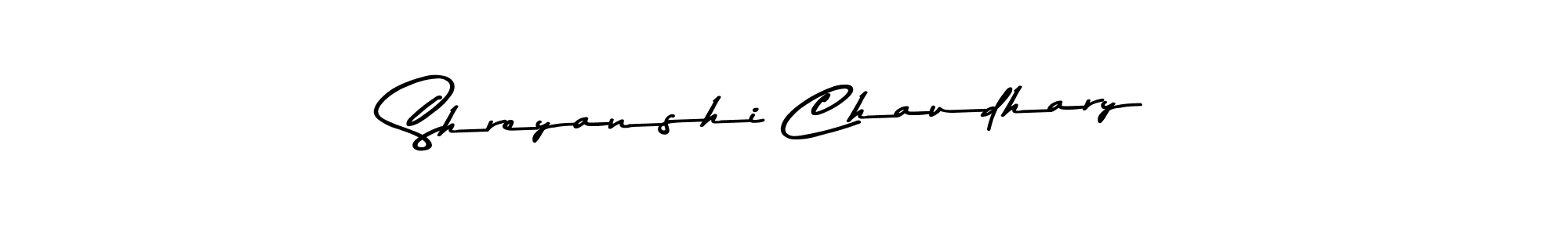 Create a beautiful signature design for name Shreyanshi Chaudhary. With this signature (Asem Kandis PERSONAL USE) fonts, you can make a handwritten signature for free. Shreyanshi Chaudhary signature style 9 images and pictures png