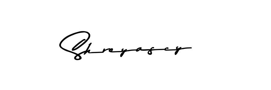 Make a beautiful signature design for name Shreyascy. With this signature (Asem Kandis PERSONAL USE) style, you can create a handwritten signature for free. Shreyascy signature style 9 images and pictures png