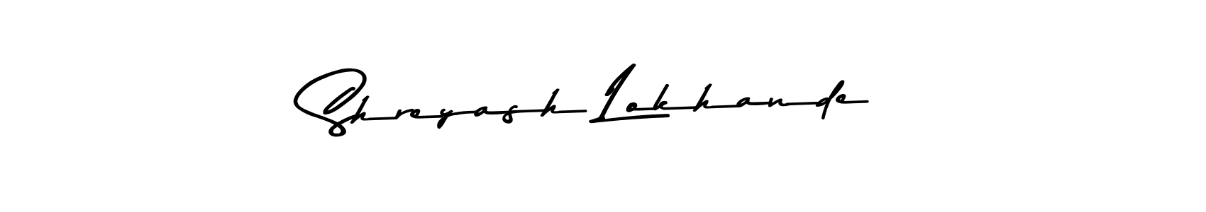 Asem Kandis PERSONAL USE is a professional signature style that is perfect for those who want to add a touch of class to their signature. It is also a great choice for those who want to make their signature more unique. Get Shreyash Lokhande name to fancy signature for free. Shreyash Lokhande signature style 9 images and pictures png
