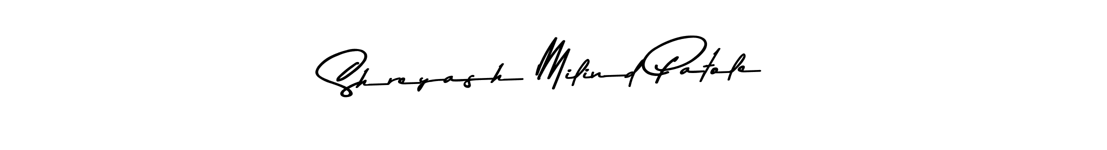 Shreyash Milind Patole stylish signature style. Best Handwritten Sign (Asem Kandis PERSONAL USE) for my name. Handwritten Signature Collection Ideas for my name Shreyash Milind Patole. Shreyash Milind Patole signature style 9 images and pictures png