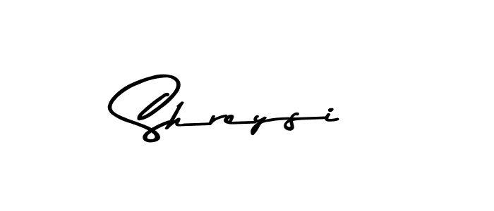 How to make Shreysi name signature. Use Asem Kandis PERSONAL USE style for creating short signs online. This is the latest handwritten sign. Shreysi signature style 9 images and pictures png