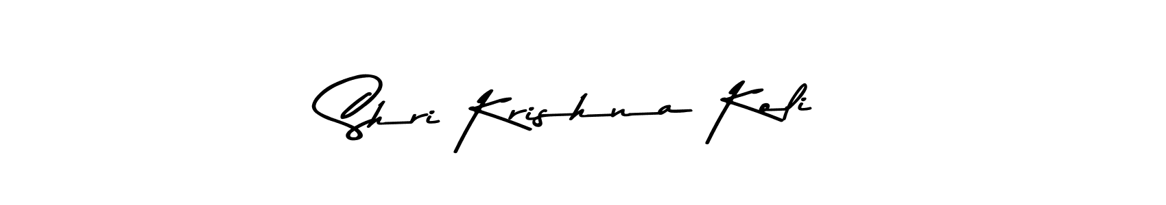Make a beautiful signature design for name Shri Krishna Koli. With this signature (Asem Kandis PERSONAL USE) style, you can create a handwritten signature for free. Shri Krishna Koli signature style 9 images and pictures png
