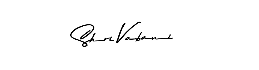 Design your own signature with our free online signature maker. With this signature software, you can create a handwritten (Asem Kandis PERSONAL USE) signature for name Shri Vabani. Shri Vabani signature style 9 images and pictures png