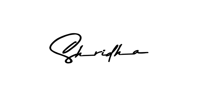 Make a beautiful signature design for name Shridha. With this signature (Asem Kandis PERSONAL USE) style, you can create a handwritten signature for free. Shridha signature style 9 images and pictures png